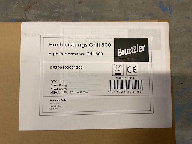 Gas bbq - bruzzzler - afbeelding 1 van  1