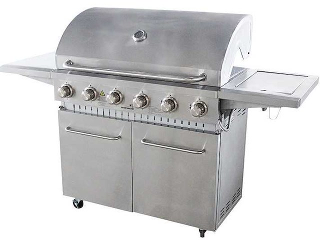 Gas bbq - vonato - rvs traditionele grill elite 6 - 0 - 6 branders - afbeelding 1 van  4