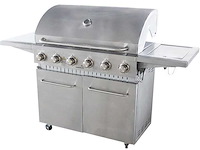 Gas bbq - vonato - rvs traditionele grill elite 6 - 0 - 6 branders - afbeelding 1 van  4