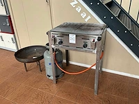 Gas bbq en vuurschaal