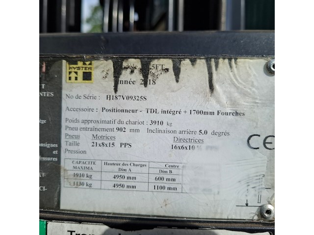 Gas heftruck, hyster, s2.5vt, 2018 - afbeelding 6 van  23