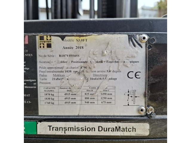 Gas heftruck, hyster, s3.0vt, 2018 - afbeelding 11 van  26