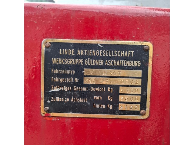Gas heftruck, linde, h20 - afbeelding 21 van  22
