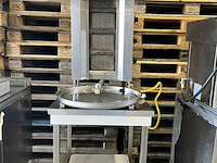 Gas shoarma-/gyrosgrill op rvs onderstel