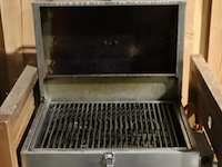 Gasbarbecue incl. verrijdbare houten kast - 60x50x93cm - afbeelding 2 van  6