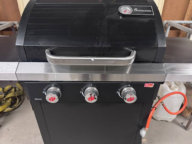 Gasbarbecue landmann, rexon 3.0, zwart - afbeelding 3 van  5