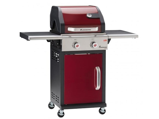 Gasbarbecue landmann, triton 2.0, rood - afbeelding 1 van  5