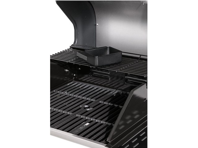Gasbarbecue met 2 branders en zijtafels, landmann, triton 2.0 pts, rood / zwart - afbeelding 2 van  5
