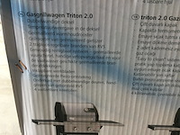 Gasbarbecue met 2 branders en zijtafels, landmann, triton 2.0 pts, rood / zwart - afbeelding 5 van  5
