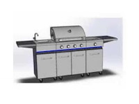 Gasbarbecue vonato rvs keuken grill chef 4 mat geborsteld rvs - hoogglans zilverklerige details - afbeelding 4 van  8
