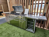 Gasbarbecue vonato, rvs keuken grill elite 6, zilverkleurig, rvs (mat) - afbeelding 4 van  10