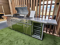 Gasbarbecue vonato rvs keuken grill elite 6 zilverkleurig, rvs (mat) - afbeelding 4 van  10