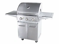 Gasbarbecue vonato rvs traditionele grill 3 zilverkleurig, rvs (mat)
