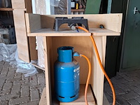 Gasbrander met gasfles - afbeelding 1 van  3