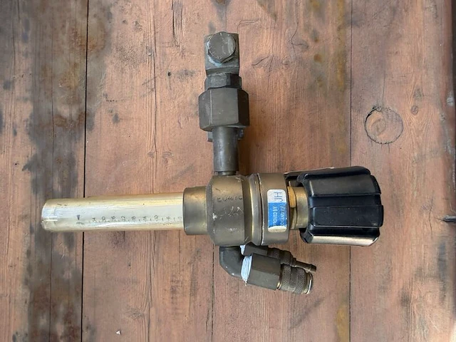 Gasdoorstroommeter, optimator, argon-mix, messingkleur, dubbele flowmeter – gasfittingen - afbeelding 5 van  5