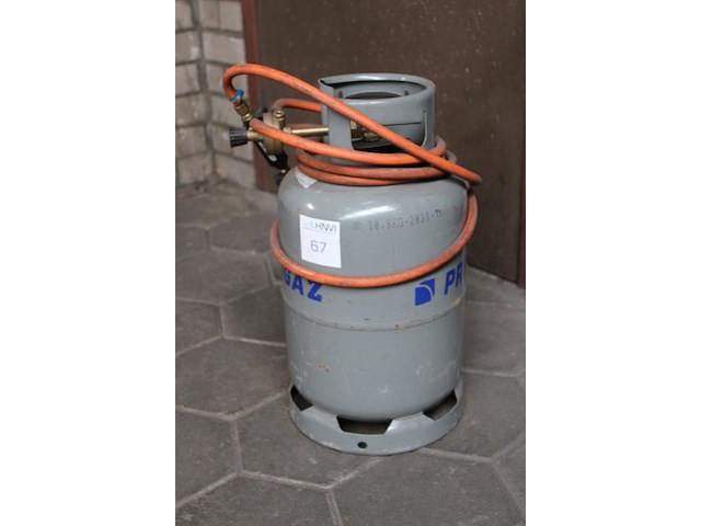Gasfles met gasbrander. - afbeelding 2 van  2