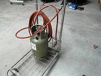 Gasfles met kar - afbeelding 1 van  3