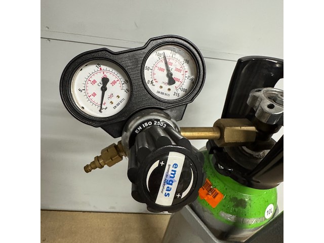 Gasfleskar met manometer matador/supergas, formeergas, inclusief manometer - afbeelding 2 van  3