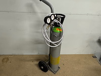 Gasfleskar met manometer, matador/supergas, formeergas - afbeelding 1 van  5