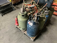 Gasflessen met branders (13x) - afbeelding 3 van  5
