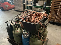 Gasflessen met branders (13x) - afbeelding 5 van  5