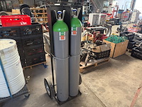 Gasflessenkar met 2x cilinder - afbeelding 1 van  4