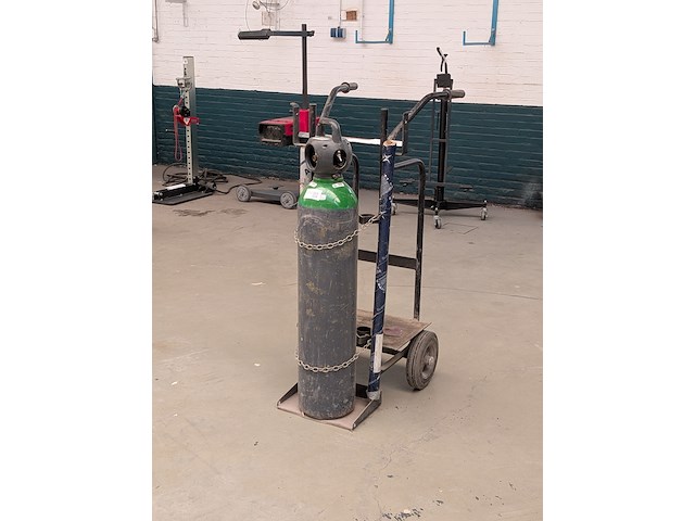 Gasfleswagen met cilinder argon - afbeelding 1 van  9