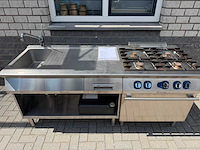 Gasfornuis 4 pits - + spoeltafel - fornuis - afbeelding 1 van  3