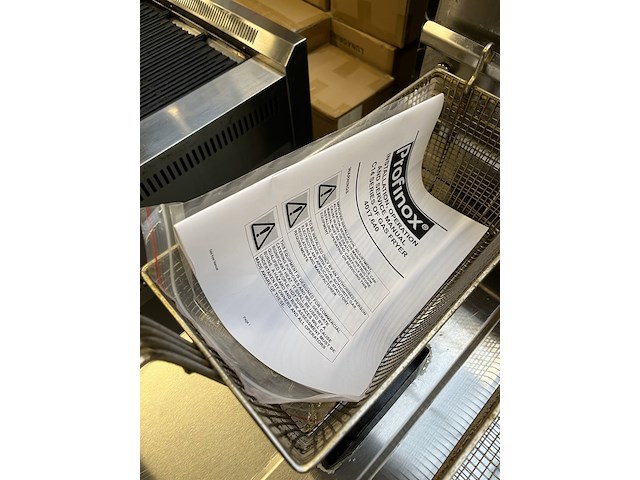 Gasfriteuse 21 liter, 2x frituurmand profinox, c14 - afbeelding 6 van  6