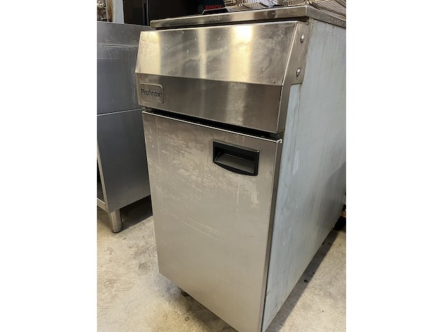 Gasfriteuse 21 liter, 2x frituurmand profinox, c14 - afbeelding 2 van  5