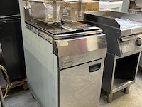 Gasfriteuse 21 liter, 2x frituurmand profinox, c14 - afbeelding 1 van  6