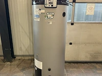 Gasgestookte hr-warmwaterboiler, a.o. smith, cyclone iii bfc 50, grijs/zwart, 368 liter | ca. 50,3 kw, 2009