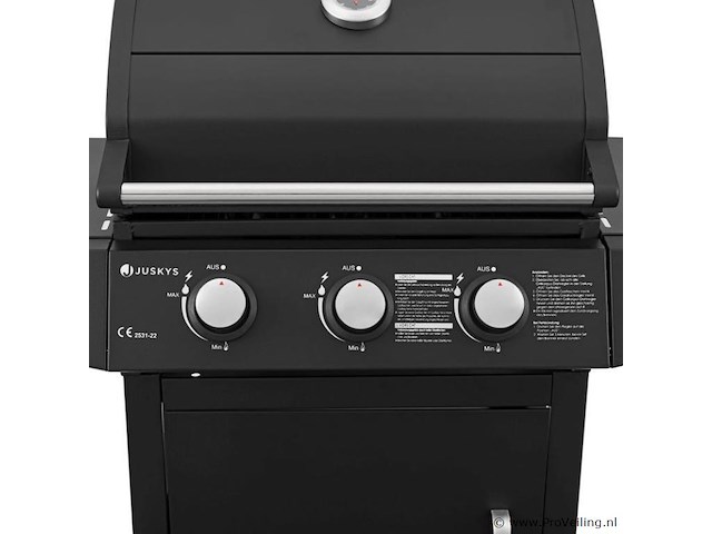 Gasgrill / barbecue louisiana 3 branders - afbeelding 4 van  14