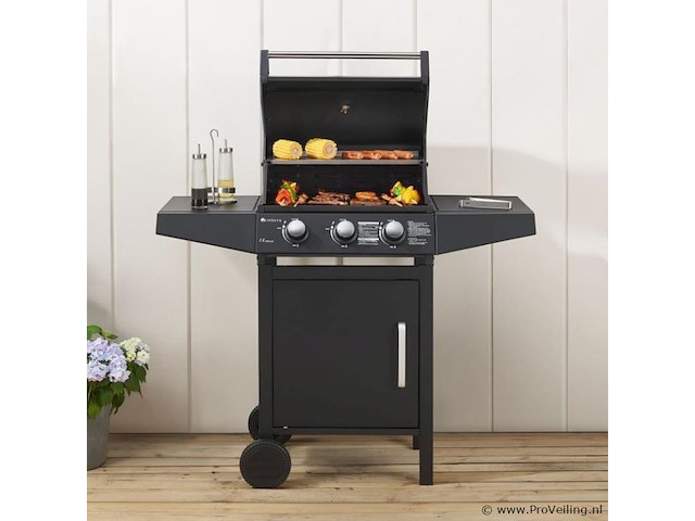 Gasgrill / barbecue louisiana 3 branders - afbeelding 7 van  14