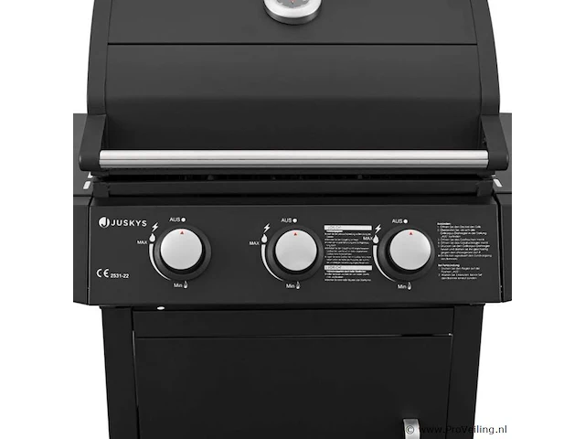 Gasgrill / barbecue louisiana 3 branders - afbeelding 4 van  14