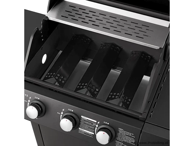 Gasgrill / barbecue louisiana 3 branders - afbeelding 8 van  14