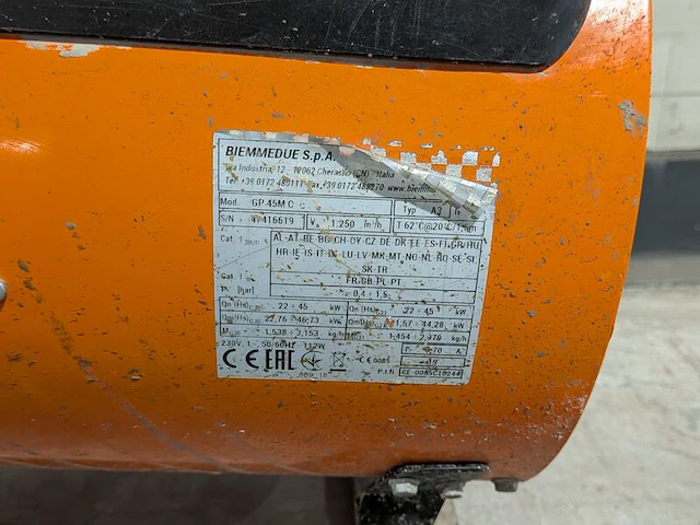 Gasheater 52kw 230v, biemmedue, gp45m, 2019 - afbeelding 7 van  7