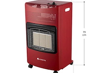 Gaskachel - 3 standen - max 4200 watt - rood - afbeelding 7 van  7