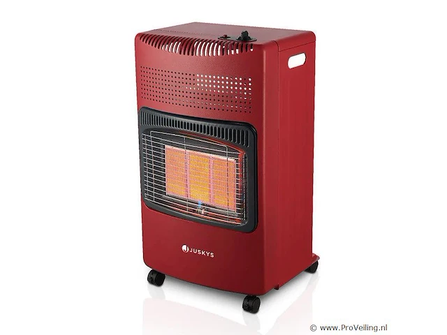 Gaskachel - 3 standen - max 4200 watt - rood - afbeelding 1 van  7