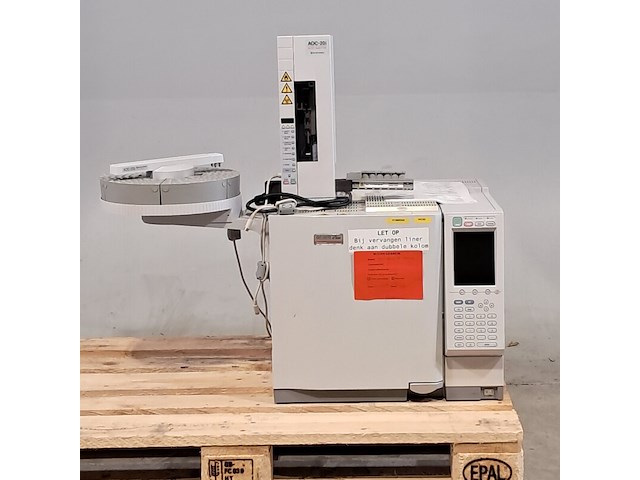 Gasmatochraaf met sampler, shimadzu, gc2010 plus - afbeelding 1 van  16