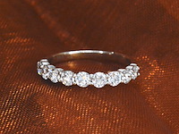 Gassan - witgouden alliance ring met 0.75 carat briljant geslepen diamanten