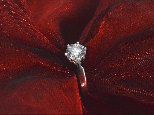 Gassan - witgouden solitair ring met 1.20 carat briljant geslepen diamant - afbeelding 7 van  11