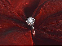 Gassan - witgouden solitair ring met 1.20 carat briljant geslepen diamant - afbeelding 7 van  11