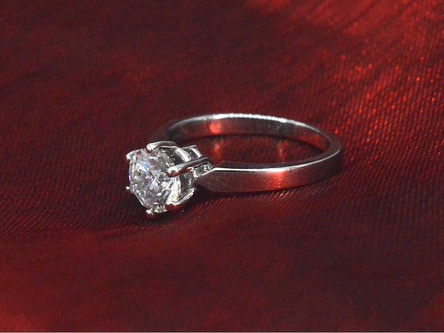 Gassan - witgouden solitair ring met 1.20 carat briljant geslepen diamant - afbeelding 8 van  11