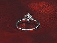 Gassan - witgouden solitair ring met 1.20 carat briljant geslepen diamant - afbeelding 9 van  11