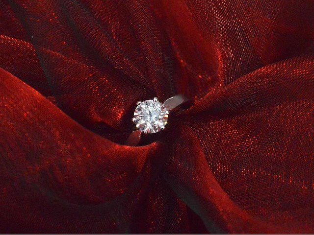 Gassan - witgouden solitair ring met 1.20 carat briljant geslepen diamant - afbeelding 10 van  11