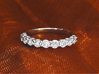 Gassan witgouden alliance ring met 0.75 carat briljant geslepen diamanten