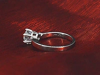 Gassan witgouden solitair ring briljant 1.20 ct - afbeelding 3 van  11