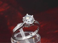Gassan witgouden solitair ring briljant 1.20 ct - afbeelding 6 van  11