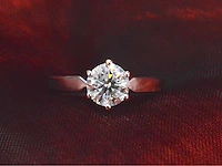 Gassan witgouden solitair ring briljant 1.20 ct - afbeelding 11 van  11